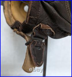 Vintage WWII US Army Air Force Type A-11 Leather Flight Helmet Cap Large 1940's