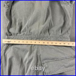 Vintage WWII US Army Air Forces HBT Flight/Mechanic Jumpsuit 38L Coveralls 32x32