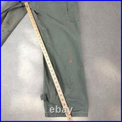 Vintage WWII US Army Air Forces HBT Flight/Mechanic Jumpsuit 38L Coveralls 32x32