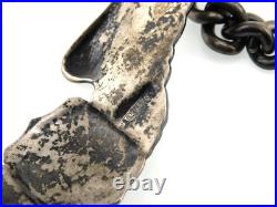 Vintage WWII US Army Air Forces Pilot Wing Badge 925 Sterling Silver Bracelet