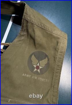 Vintage WWII US Army Air Forces TYPE C-1 Emergency Sustenance Vest with Holster