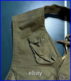 Vintage WWII US Army Air Forces TYPE C-1 Emergency Sustenance Vest with Holster