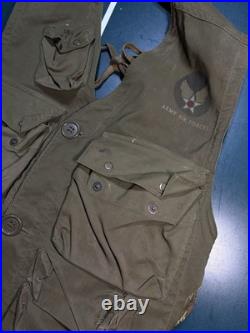 Vintage WWII US Army Air Forces TYPE C-1 Emergency Sustenance Vest with Holster