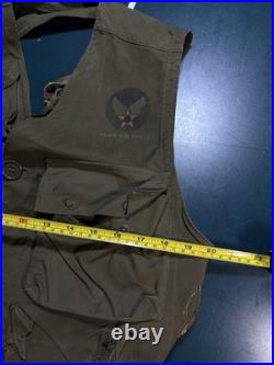 Vintage WWII US Army Air Forces TYPE C-1 Emergency Sustenance Vest with Holster