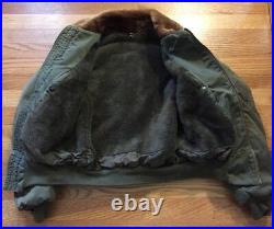 Vintage WWII USAAF US ARMY AIR FORCE Type B-15 Flight Flying Bomber Jacket