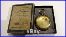 Vintage Waltham Ww II Us Army Air Force Brass Pocket Compass With Box 9117