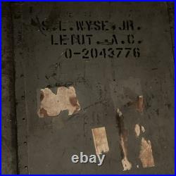 Vintage World War II Officer Footlocker Trunk U. S. Army Air Forces (USAAF) 31x16
