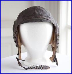 Vintage Ww2 U. S. Army Air Force Type A-11 Leather Flying Helmet Large