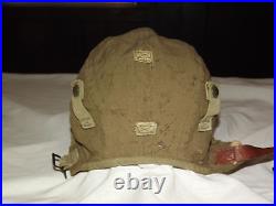 Vintage Wwii Type A-9 Air Force Us Army Size Small Flying Helmet Cap Hat