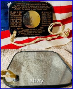 Vintage Wwii Us Army Air Force Aaf Esm/1 Emergency Signaling Mirror #40653