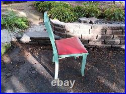 Vintage Wwii Us Army Air Force Folding Field Chair Briefing Room Military #2