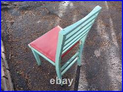 Vintage Wwii Us Army Air Force Folding Field Chair Briefing Room Military #2