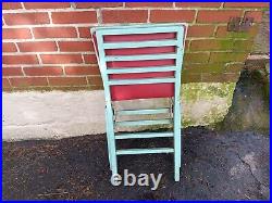 Vintage Wwii Us Army Air Force Folding Field Chair Briefing Room Military #2