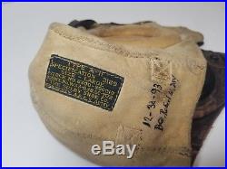 Vintage Wwii Us Army Air Force Type A-ii Pilots Leather Helmet Ww2 Size Large L