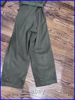Vtg 40s Org WW2 US Army Air Force Summer Flying Suit Paul Reed Co Sz M BH