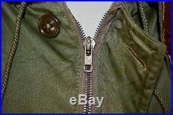 Vtg 50s US Army Air Forces USAAF Quilt Lined B-9 Flight Parka Jacket B-11 S/M