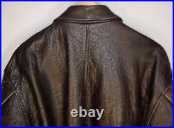 Vtg Patina AVIREX A-2 USAAF US Army Air Force LEATHER FLIGHT JACKET Men M Medium