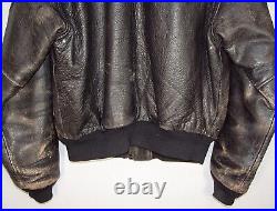 Vtg Patina AVIREX A-2 USAAF US Army Air Force LEATHER FLIGHT JACKET Men M Medium