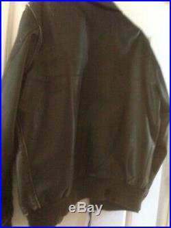 Vtg Type A-2 Flight Bomber Jacket Air Force US Army Leather 42T Flight Suits LTD