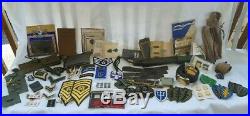 Vtg US Military Lot Pins Patches Knives Airborne Special Forces Army, Air Force