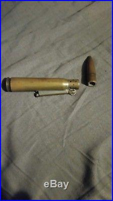 Vtg Us Army 8th Air Force Trench Art 50 Cal Bullet Lighter Military