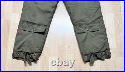 Vtg WW2 40's US Army Air Force A-9 Cold Weather Flight Pants sz 36 with Suspenders