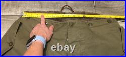 Vtg WW2 WWII US Air Army Force Type A-10 Winter Flight Bibs Pants OG Size 38
