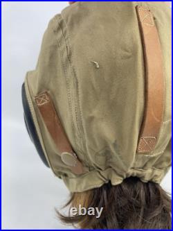 Vtg WWII Army Air Force Pilot Cap AN-H15 Bates Shoe Co