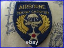 Vtg. WWII US Army Air Force Airborne Troop Carrier British Made SSI Patch
