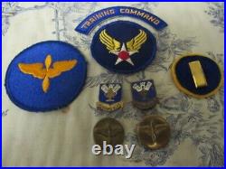 Vtg. WWII US Army Air Force Pilot Trainee Patch / Pin Lot