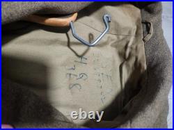 Vtg. WWII US Army Overcoat Wool Trench MST SGT 9Th Army Air Force 1940 Overseas