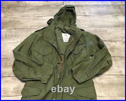 Vtg Winfield Mfg US Army Air Force Cold Weather Jacket Size XSmall OG-107 Field