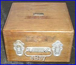Vtg Wwii Ansco U. S Army Airforce B-17 Bomber A-10a Sextant Wood Box