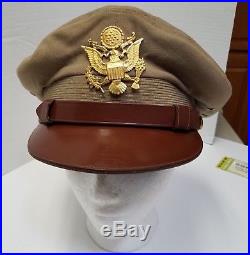 WW 2 U. S. Army Air Forces AAF Officers Original Visor Cap By Bancroft 6 7/8