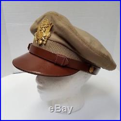 WW 2 U. S. Army Air Forces AAF Officers Original Visor Cap By Bancroft 6 7/8