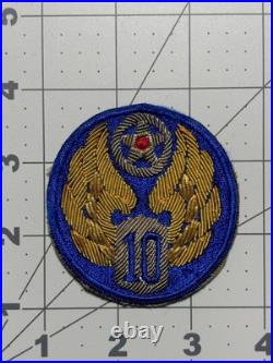 WW 2 US Army 10th Air Force GEMSCO Bullion Patch Inv# K6559