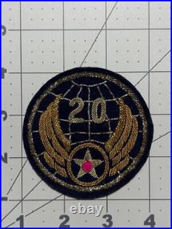 WW 2 US Army 20th Air Force Wool Bullion Patch Inv# K6568