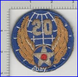 WW 2 US Army Air Force 20th Air Force Bullion Patch Inv# K3686