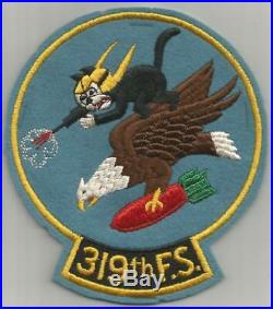 WW 2 US Army Air Forces 319th Fighter Squadron 6 Tall Patch Inv# K180