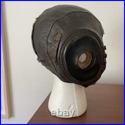 WW II US Army Air Force Leather Flight Helmet Type A-11 No. 3189 Small Goodrich