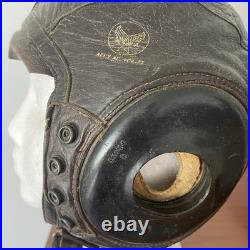 WW II US Army Air Force Leather Flight Helmet Type A-11 No. 3189 Small Goodrich
