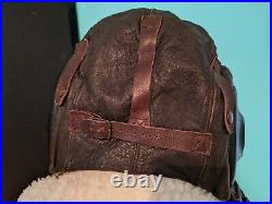 WW II US Army Air Force Type A-II Leather Medium Flight Deck gear #8300-396015