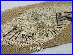 WW II USAAF SENIOR PILOT WINGS Bullion KHAKI CLOTH Embroidered ARMY AIR FORCE