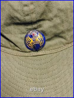 WW2 10th Army Air Corps Pilot Crew Mechanics Cap Hat Enamel Pin USAAF Air Force