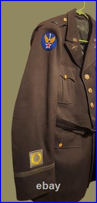 WW2 1st Army Air Forces Dual Service First Lieutenant Pinks & Greens Jacket