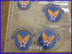 WW2 AAF 15 different Tab set Army Air Force patch lot collection