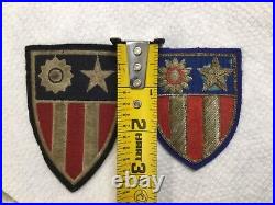 WW2 Bullion US Army Air Force China Burma India Theater Patches USAAF Cloth