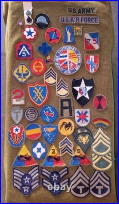 WW2 KOREA VIETNAM PATCH INSIGNIA Military LOT ORIGINAL 40 Piece Army & AirForce