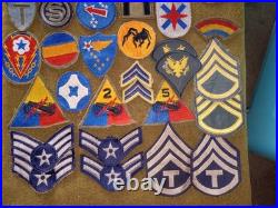 WW2 KOREA VIETNAM PATCH INSIGNIA Military LOT ORIGINAL 40 Piece Army & AirForce