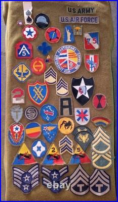 WW2 KOREA VIETNAM PATCH INSIGNIA Military LOT ORIGINAL 40 Piece Army & AirForce